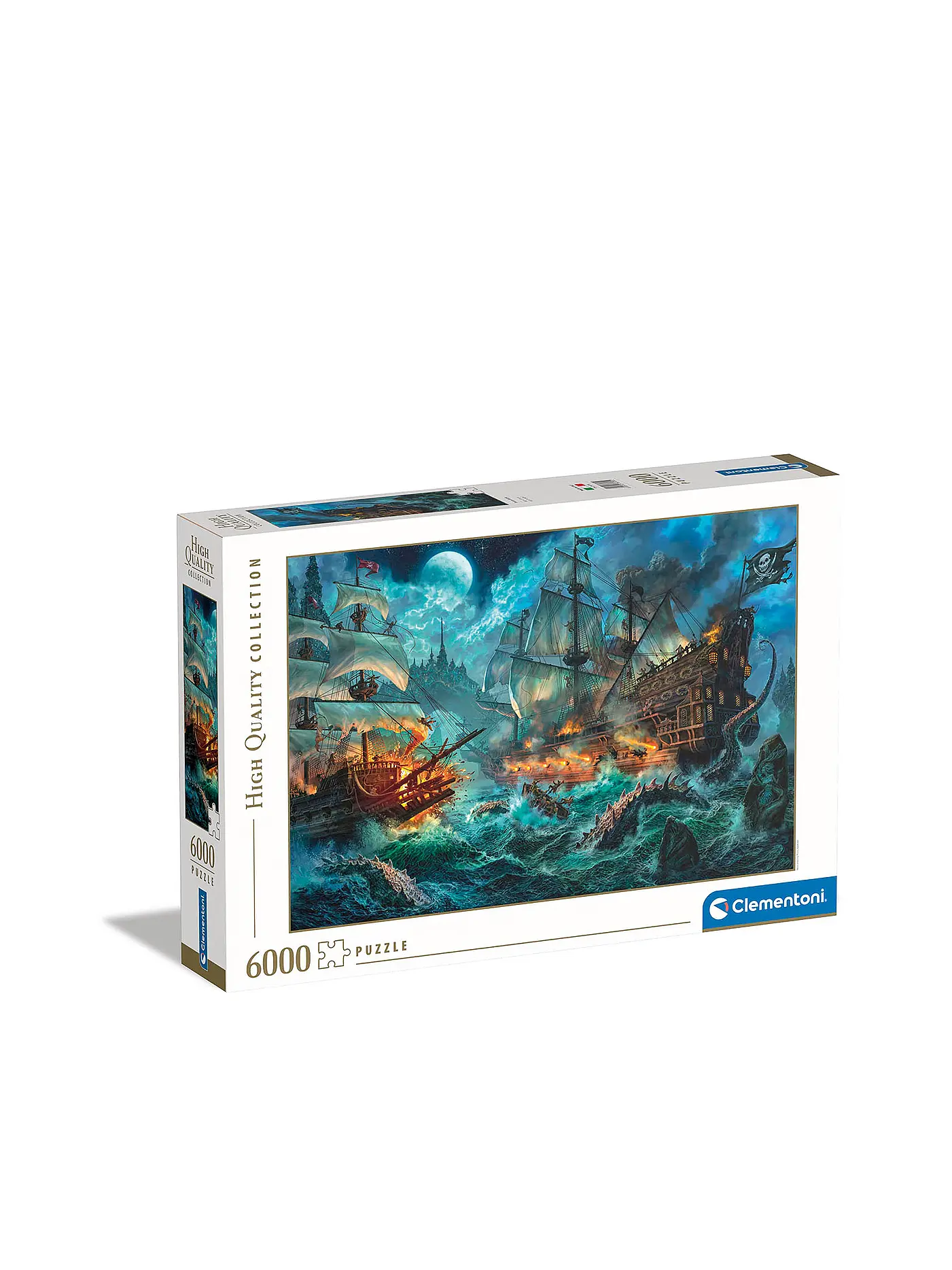 CLEMENTONI | Puzzle - Collection Pirates Battle-Puzzle 6000 Teile | 